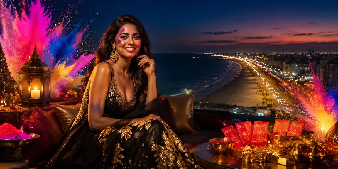 Casino dealer at a live gaming table in India